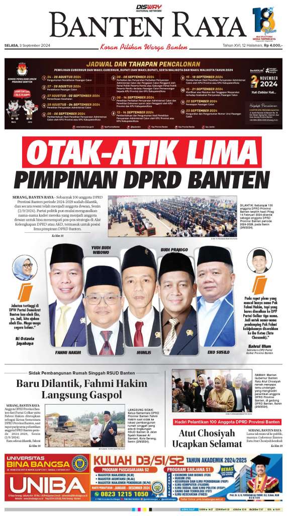 Banten Raya 3-9-2024