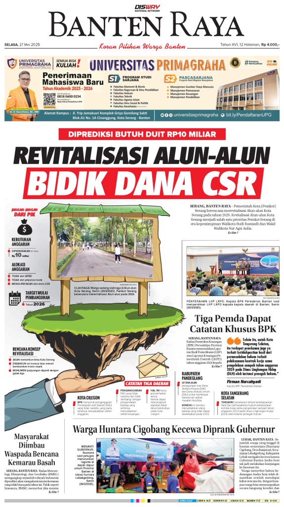 Epaper Banten Raya 27 Mei 2025