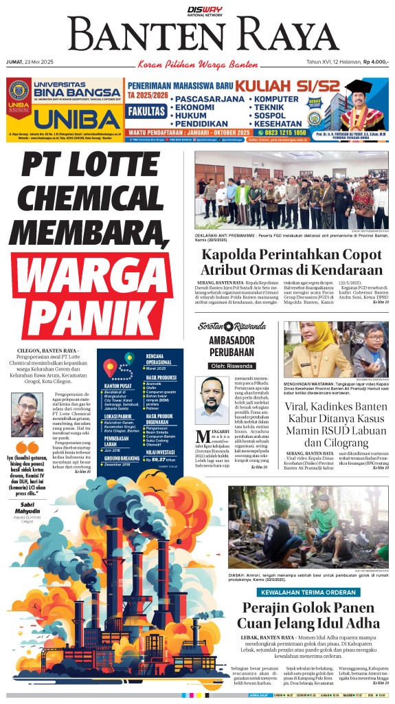 banten raya 23 Mei 2025