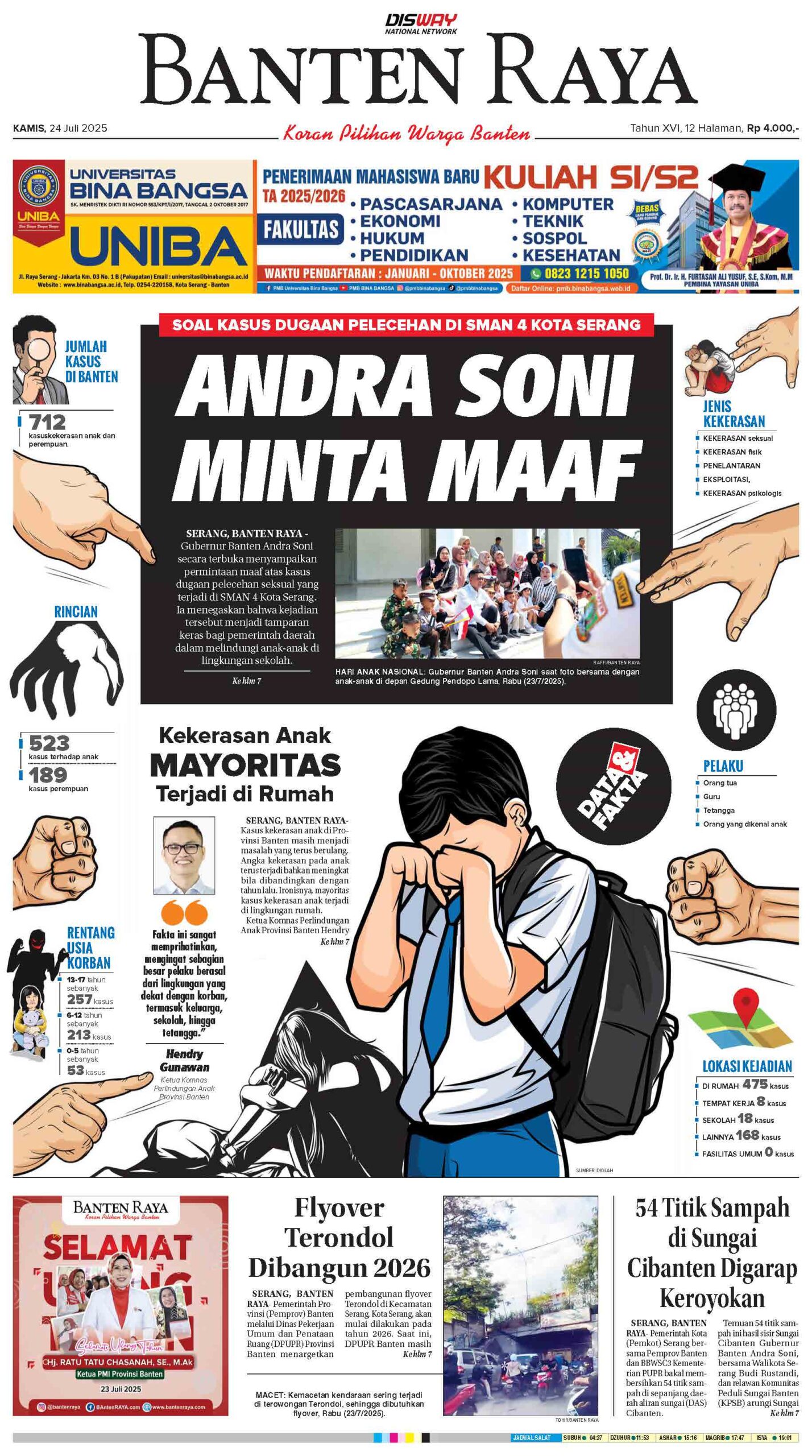 24 Juli 2025 Epaper Banten Raya