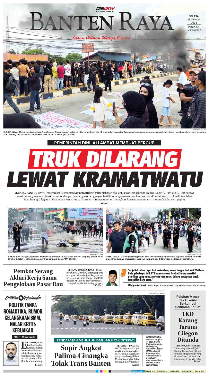 28 Oktober 2025 Epaper Banten Raya