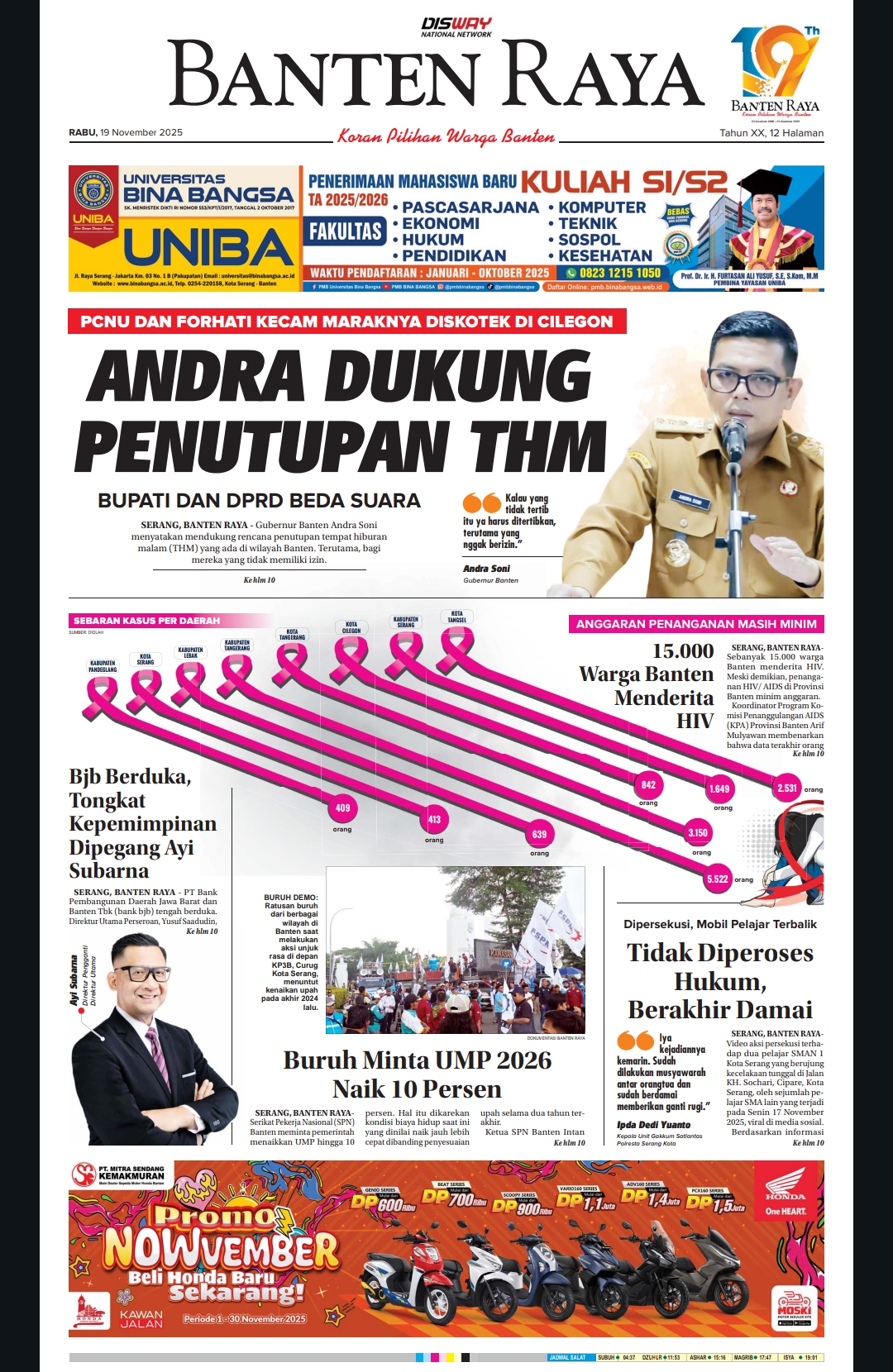 19 November 2025 Epaper Banten Raya