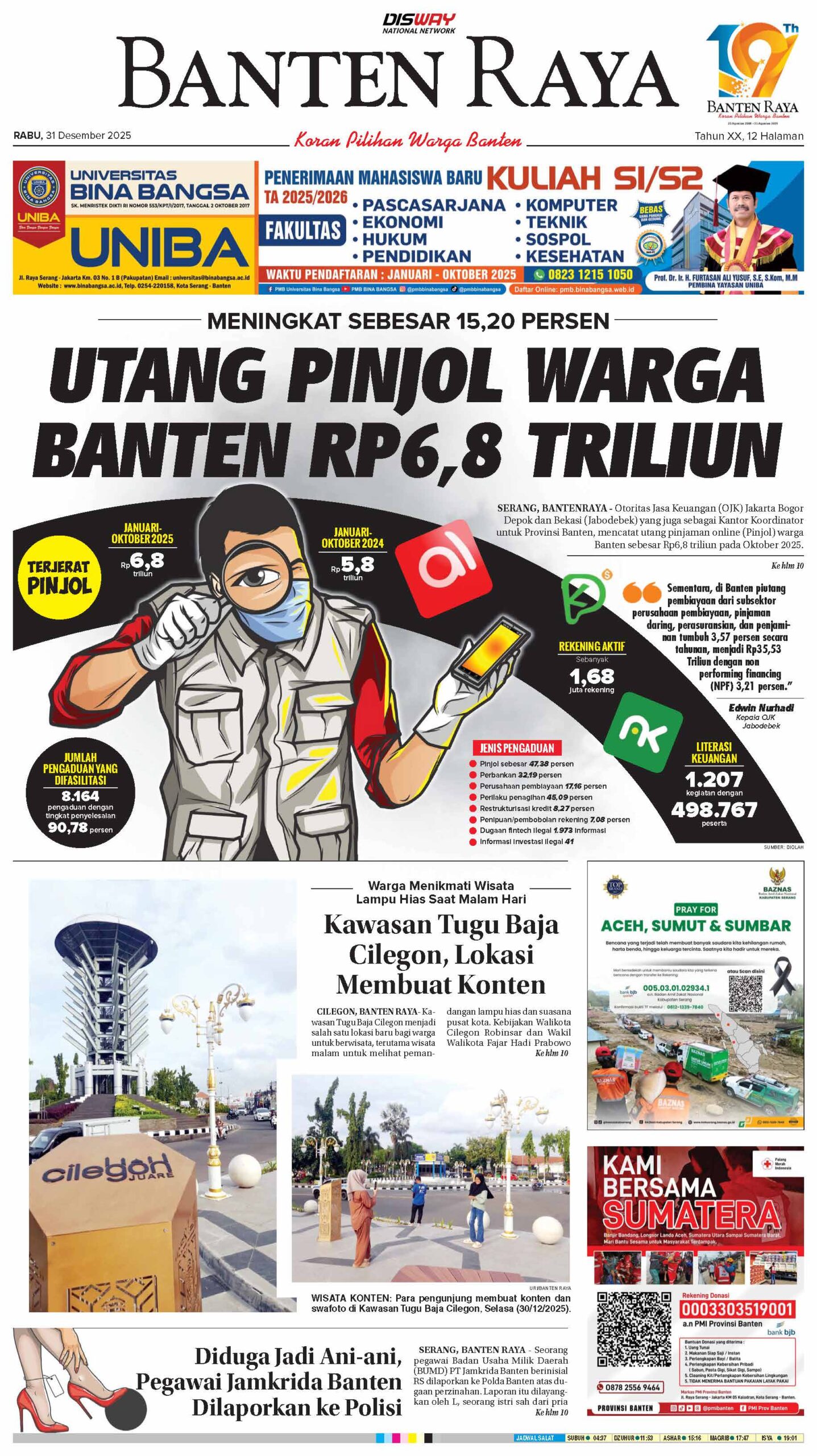 31 Desember 2025 Epaper Banten Raya 31 Desember 2025 Epaper Banten Raya