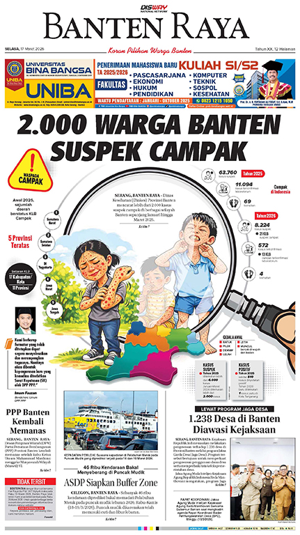 17 Maret 2026 Epaper Banten Raya