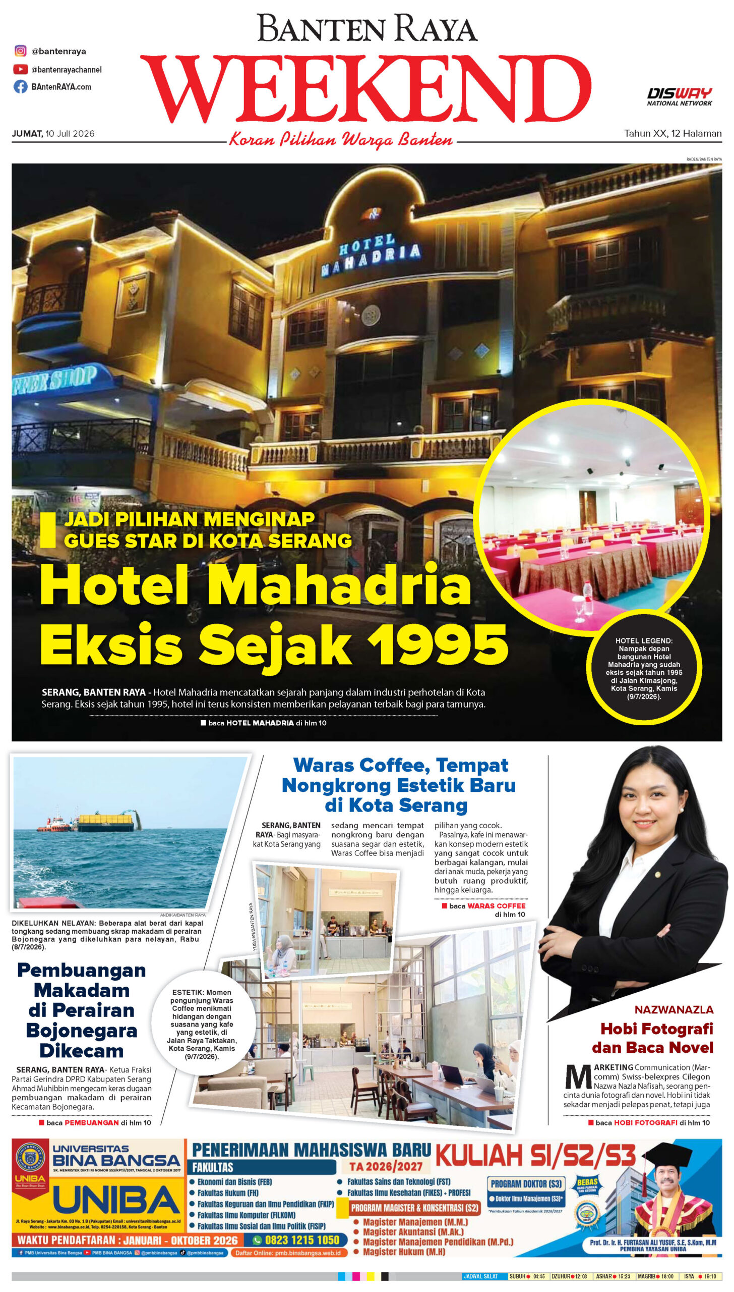 10 Juli 2026 Epaper Banten Raya